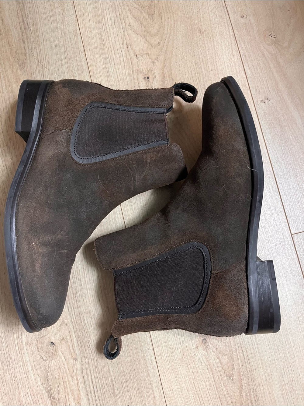 Thursday Boot Company Women's Brown Suede Chelsea Booties